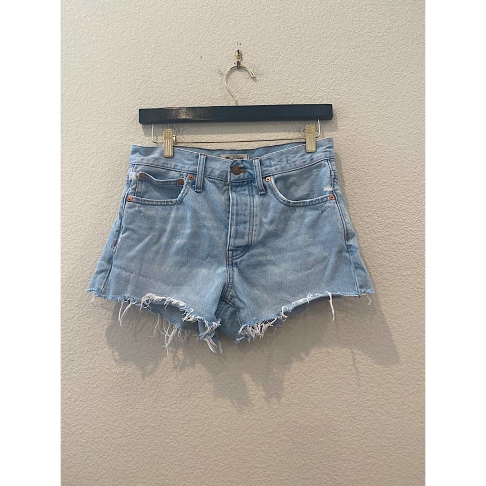 Madewell Relaxed Denim Shorts Cutoff Light Wash Size 24